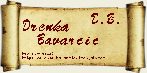 Drenka Bavarčić vizit kartica
